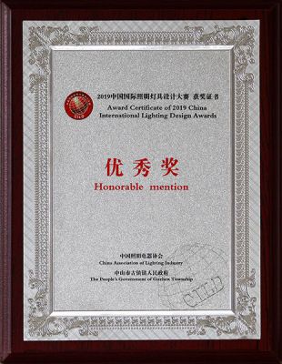 19年中國(guó)國(guó)際照明設(shè)計(jì)大賽優(yōu)秀獎(jiǎng)